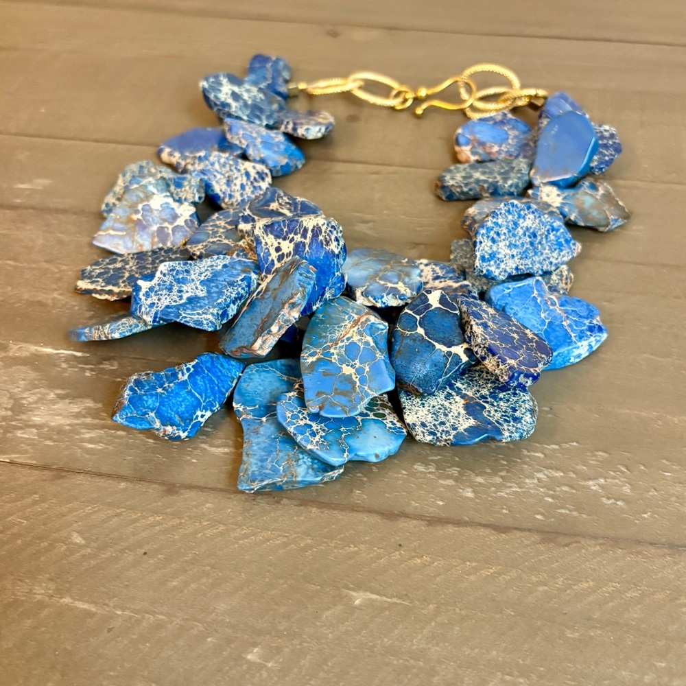 Artisan Chunky Magnesite Stone Necklace